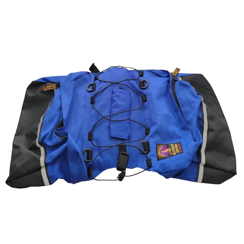Outward Hound‎ Blue Black Dog Backpack Pet Travel Gear Adjustable Harness Vest